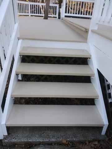 Deck Stairs Painted