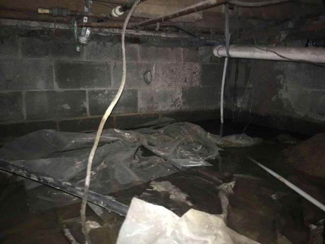 Standing Water in Crawl Space