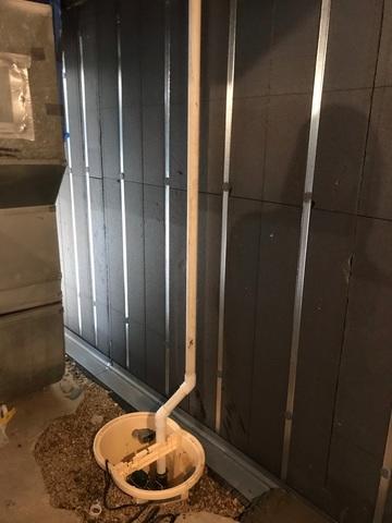 4. During SuperSump M53 Sump Pump System Installation