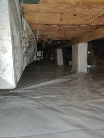 Finished Crawl Space Floor Covering