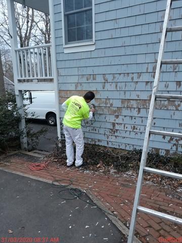 Sanding the Siding