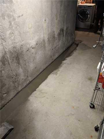 Once the cement is dry, its hard to even notice the Waterguard, just a small opening right at the base of the wall.