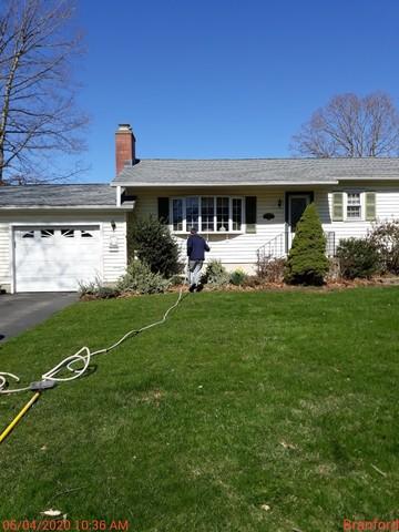 Power Washing in Progress