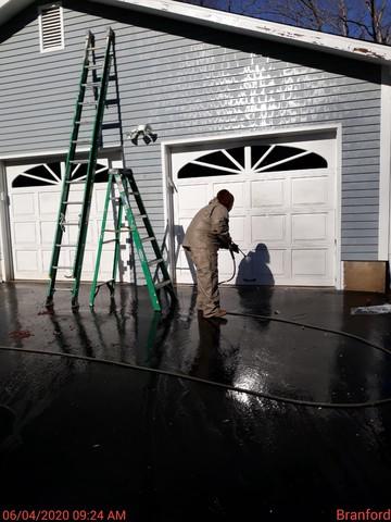 Power Washing in Action