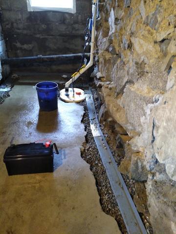 Drain to Sump Pump