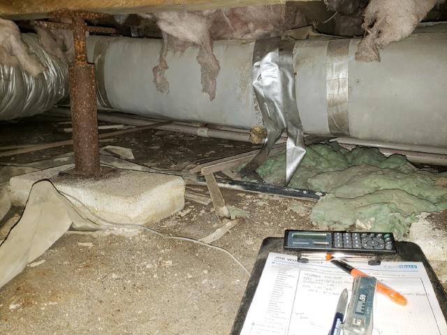 Ductwork in the Crawl Space