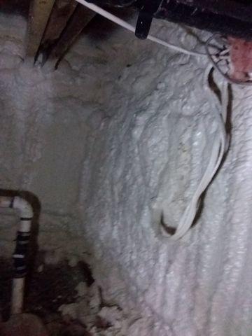 Spray Foam and Existing Wires