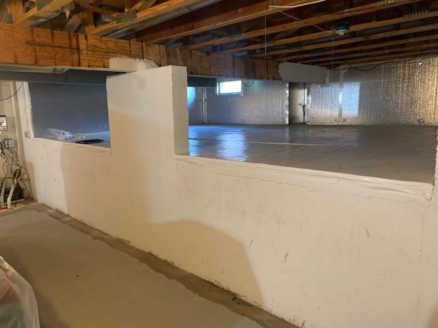 Crawlspace and Basement After