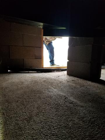 Alternative View of Crawl Space Door