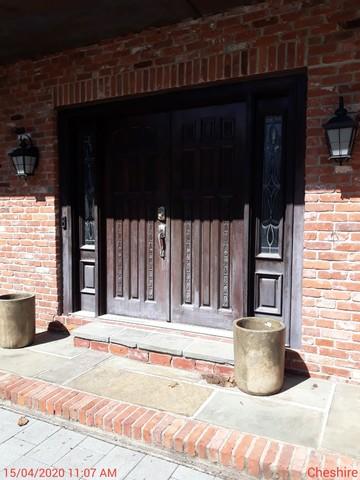 Front Door Before Staining