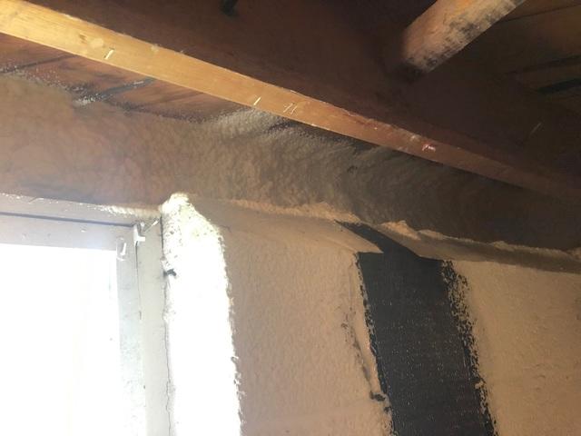 Window Insulated With Closed Cell Spray Foam