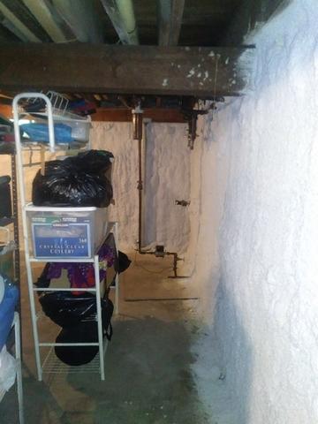 Spray Foam Along All Basement Walls