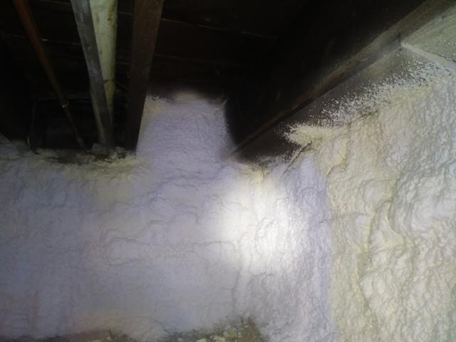 Between Joists and Spray Foam