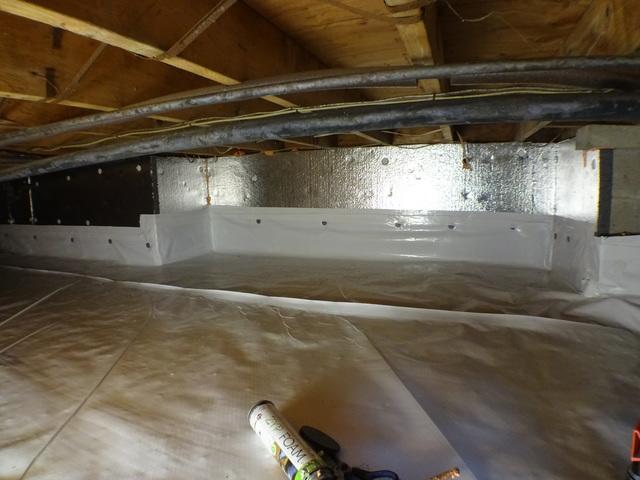 Encapsulating a crawlspace can give you usable storage.