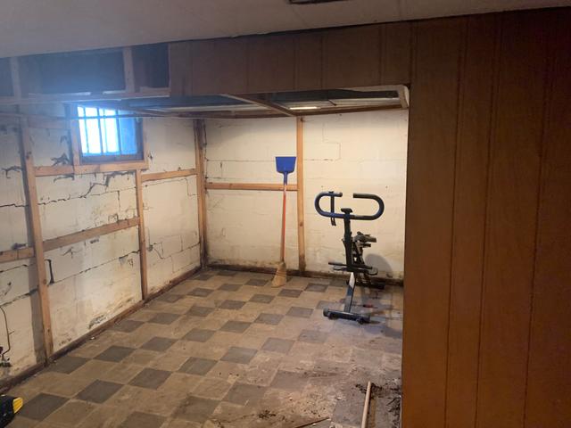 Before Shot Of Failing Walls