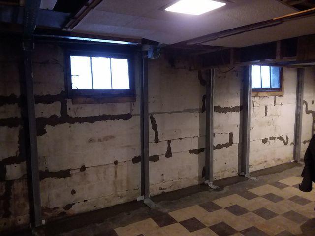 PowerBrace™ Support Beams Stabilize Basement In Duluth, MN