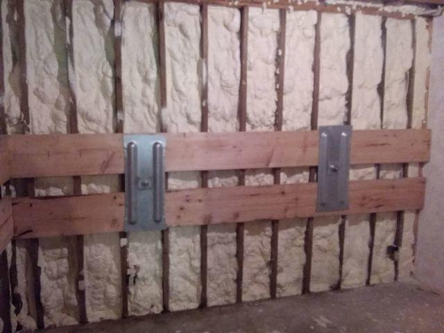 Foundation Walls Stabilized Using GeoLock® Wall Anchor System in Eau Claire, Wisconsin