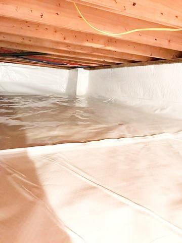 CleanSpace used for complete crawl space encapsulation