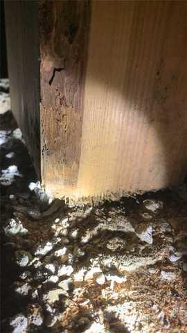 Water has created an instable post