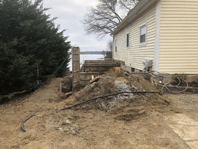 A new addition being built in Pasadena, MD