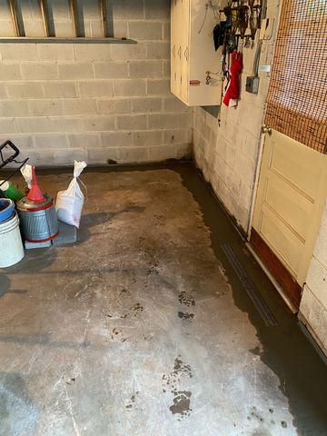 Installed Drains Near Entry Way