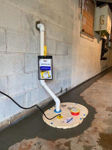 Installed Sump Pump