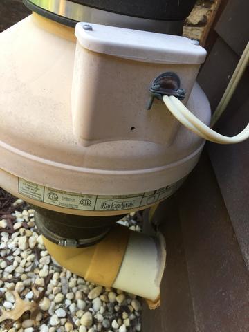 Existing Radon Mitigation system Fan Replacement.