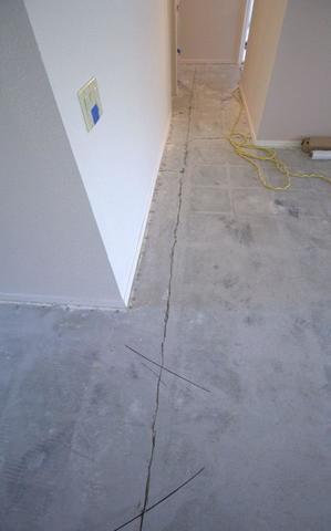Foundation Slab Crack