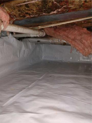 CleanSpace Installed in the Crawl Space