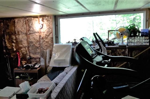 Before photo of the window wall