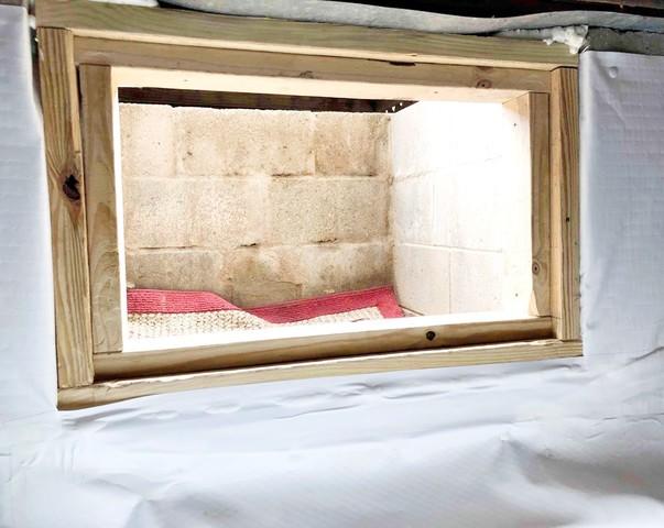 Crawl Space Entry Way