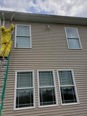 Pressure Washing in Progress