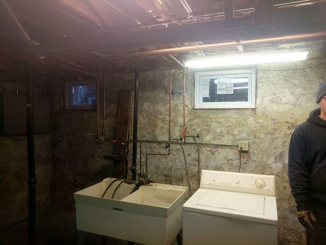 Before Photo Bowing Walls
