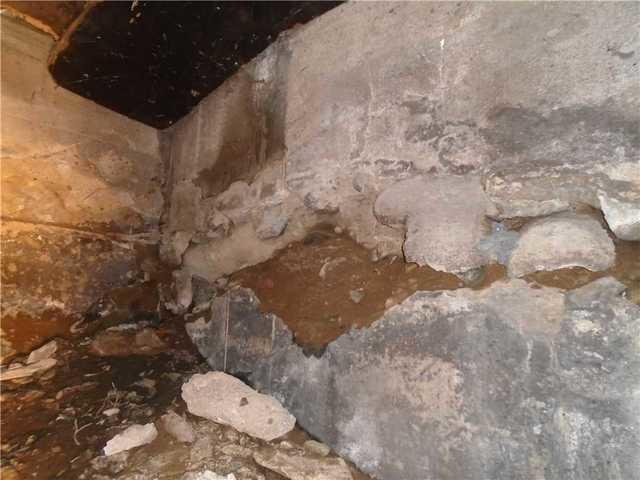 Rock and Concrete Foundation