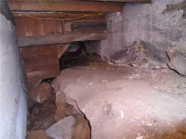Failing Crawl Space Foundation