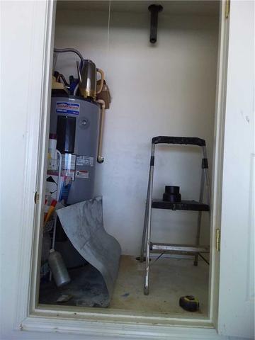 The location for the suction pit and uptake tubing before work had started.