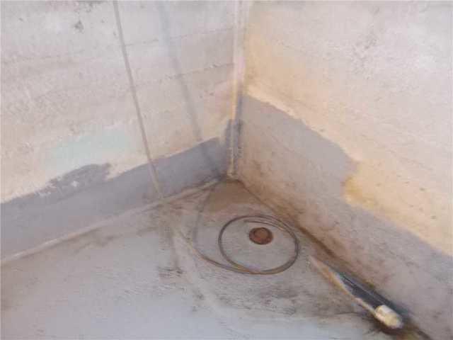 Water Damage on the Floor of the Basement