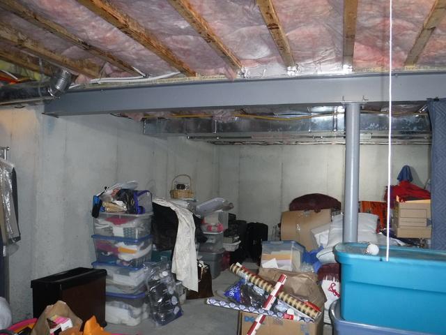 Before Basement Finishing in Smyrna, DE