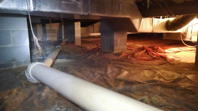 Ductwork in Crawl Space