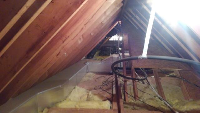 Ductwork in Attic