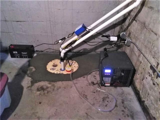 Sump Pump and Dehumidifier