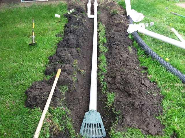 Digging New Discharge Line