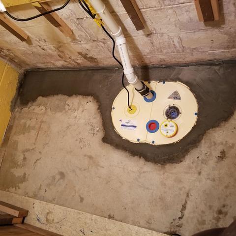 TripleSafe™ Sump Pump Installed