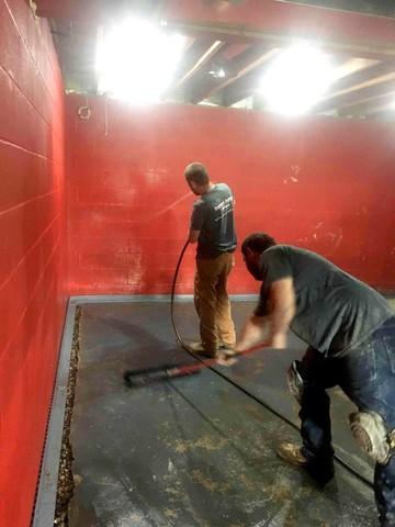 Basement Waterproofing Installation