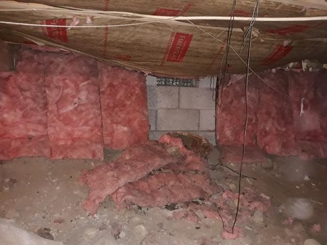 Before Photo - Nasty Crawl Space