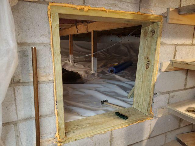 Crawl Space Door Sealed