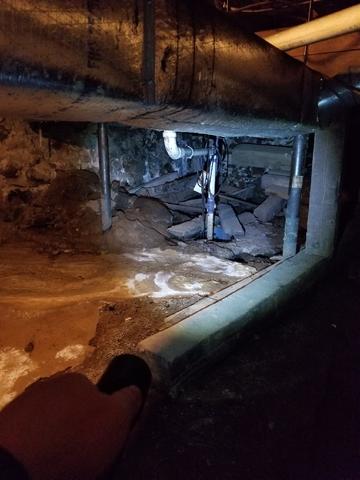 The crawl space had an exposed earth floor that allowed moisture into the home. The results were mold and musty odors throughout the home.