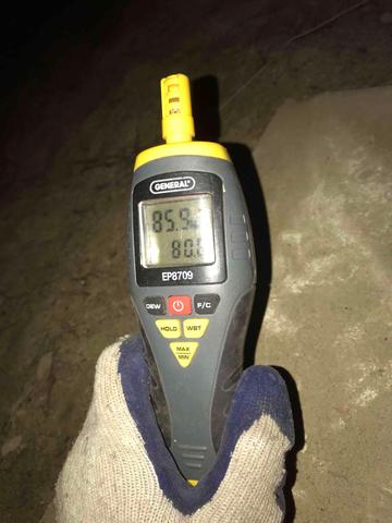 Relative Humidity in the Crawl Space