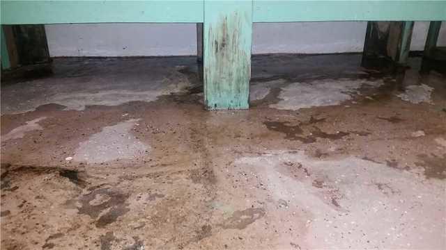 Water Leaking Through Floor Cracks