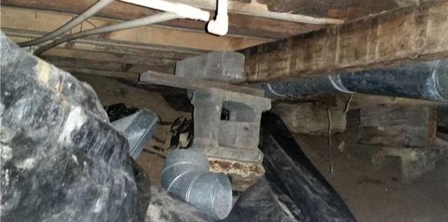 Grand Rapids, MN Crawl Space Lacks Support